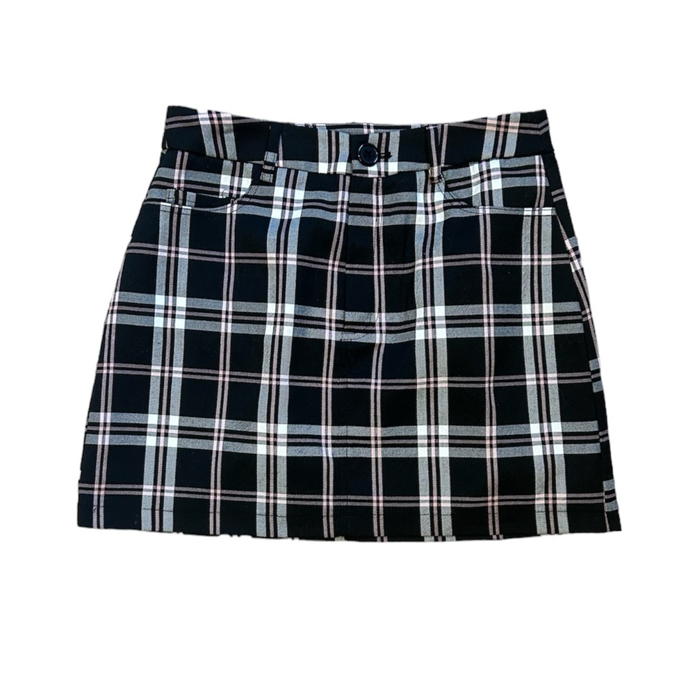PLAID MINI SKIRT - FOREVER 21